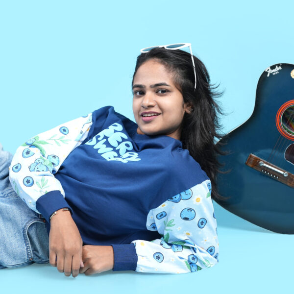 Berry sweet blueberry sweatshirt (XSSFCWW003)